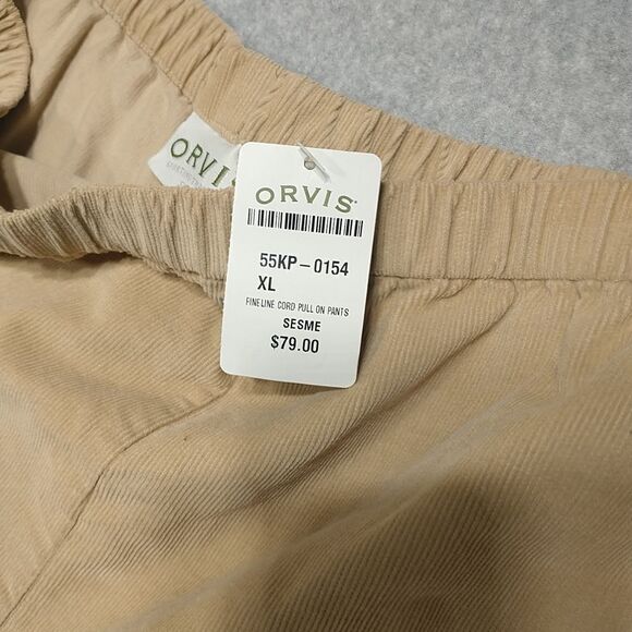 Orvis Pants Womens XLarge Brown Elastic Waist Cotton Pockets. - Picture 2 of 9